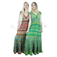 long dress recycled sari